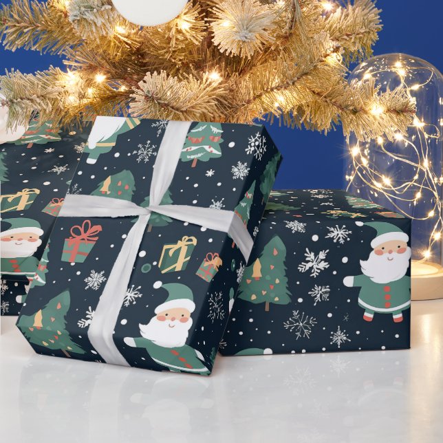 Papel De Regalo Navidades Santa (Vacaciones)