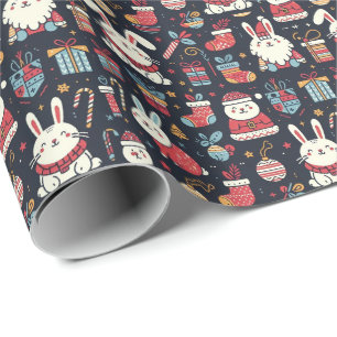 Papel De Regalo Navidades Santa Bunnies Colores de la bandera ruma