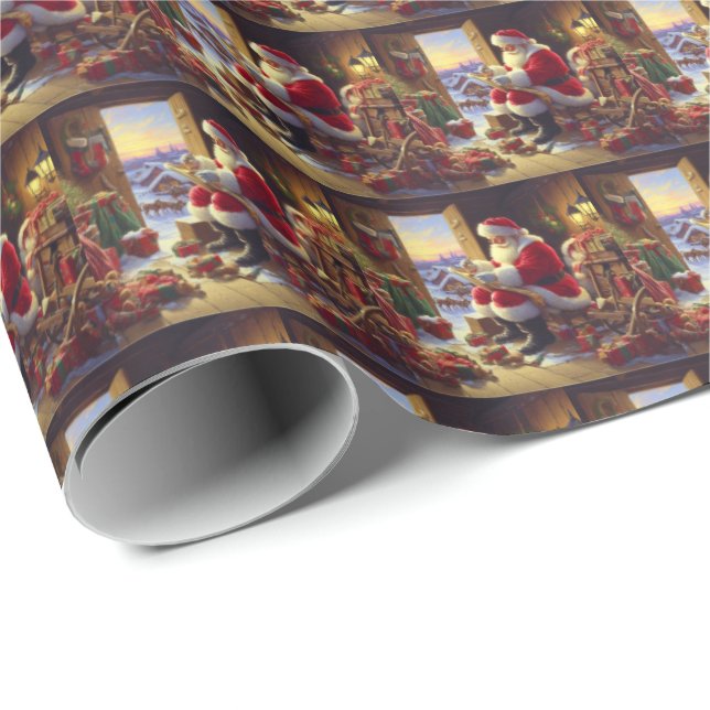Papel De Regalo Navidades Santa Claus 2 (Esquina del rollo)