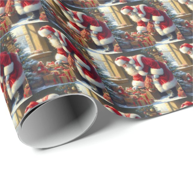 Papel De Regalo Navidades Santa Claus 3 (Esquina del rollo)
