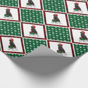 Papel De Regalo Navidades Santa Claus Gorra Rottweiler Dog Funny