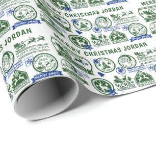 Papel De Regalo Navidades Santa Clause Delivery North Pole Express