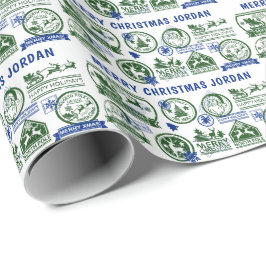 Papel De Regalo Navidades Santa Clause Delivery North Pole Express