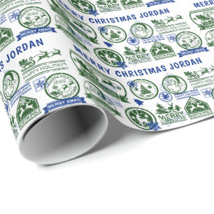 Papel De Regalo Navidades Santa Clause Delivery North Pole Express