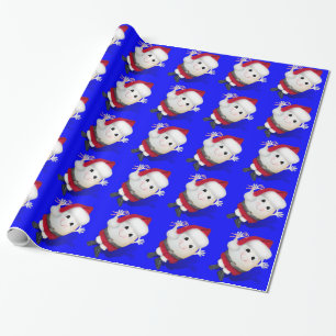 Papel De Regalo Navidades Santa Egg - Navidades ordinarios