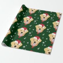 Navidades Santa Golden Retriever Dog