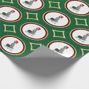 Papel De Regalo Navidades Santa Hat Weimaraner Dog (gris 1) Cute
