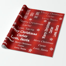 Papel De Regalo Navidades Santa Personalizados