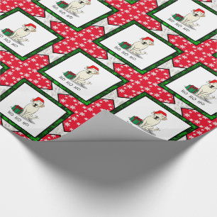 Papel De Regalo Navidades Santa Yellow Labrador Retriever Cute