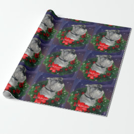 Papel De Regalo Navidades Schnauzer estándar