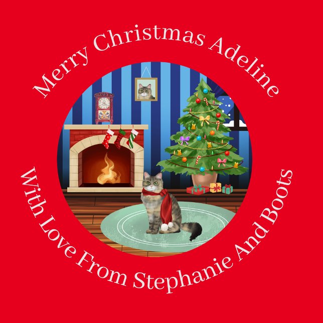 Papel De Regalo Navidades siberianos de gatos gatitos personalizad (Subido por el creador)