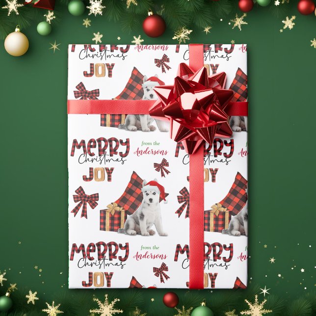 Papel De Regalo Navidades siberianos Husky Puppy de Buffalo (Subido por el creador)