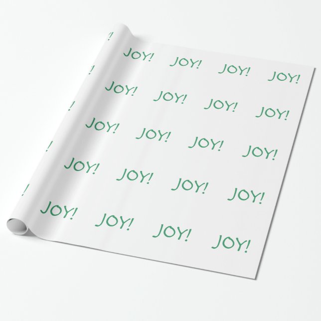 Papel De Regalo Navidades simples alegran el Holiday Green Font (Desenrollado)