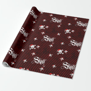 Papel De Regalo Navidades Skull