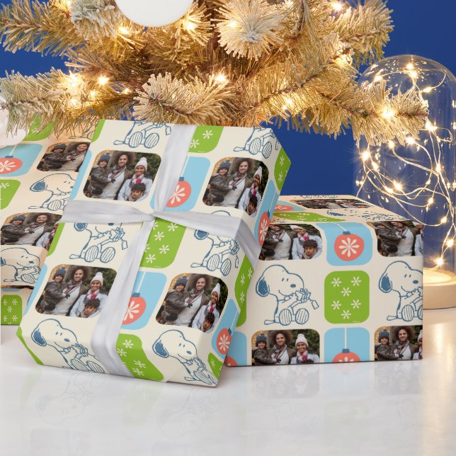 Papel De Regalo Navidades Snoopy Wraping | Foto familiar (Vacaciones)