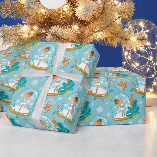 Papel De Regalo Navidades Snow Globe Ballerina (Vacaciones)