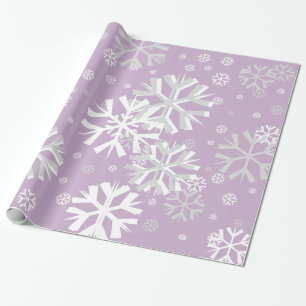 Papel De Regalo Navidades Snowflake Envolver papel-Lavanda