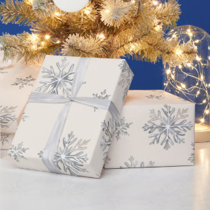 Papel De Regalo Navidades Snowflakes