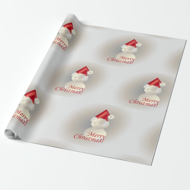 Papel De Regalo Navidades Snowman (Desenrollado)
