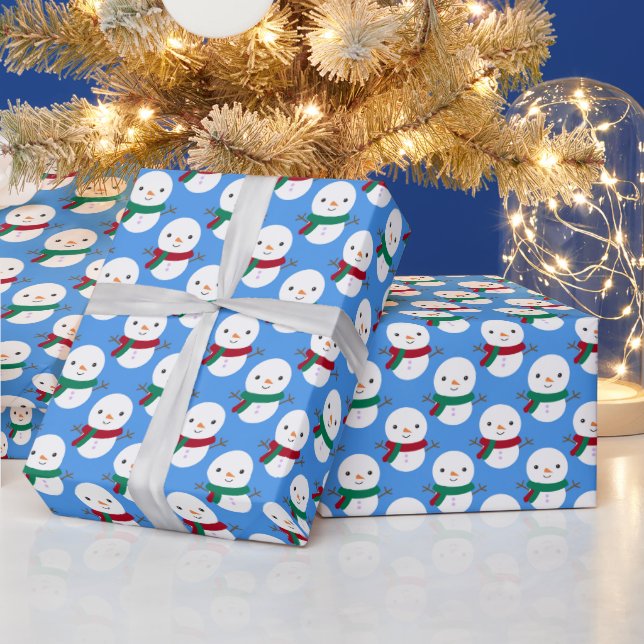 Papel De Regalo Navidades Snowman (Vacaciones)