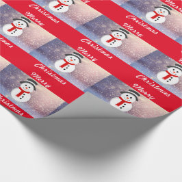 Papel De Regalo Navidades Snowman sonrientes