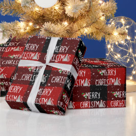 Papel De Regalo Navidades Snowman y árbol en copos de nieve