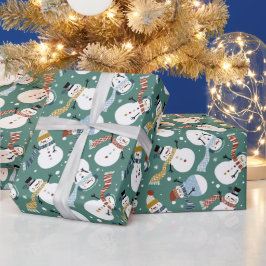 Papel De Regalo Navidades Snowmen