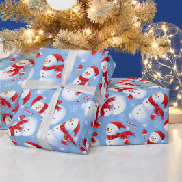 Papel De Regalo Navidades Snowmen