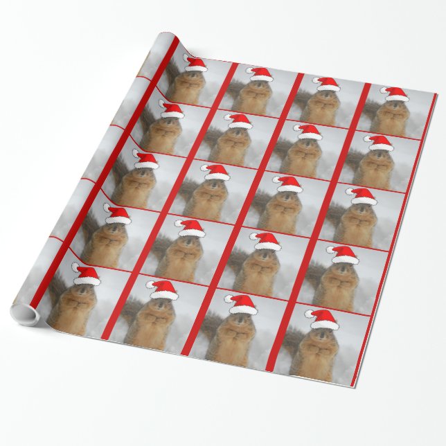 Papel De Regalo Navidades Squirrel (Desenrollado)