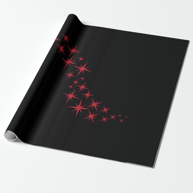 Papel De Regalo Navidades Star Flourish (Desenrollado)