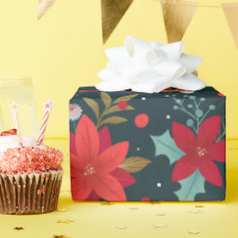 Papel De Regalo Navidades Star Flower, Mistletoe y Wintergreen