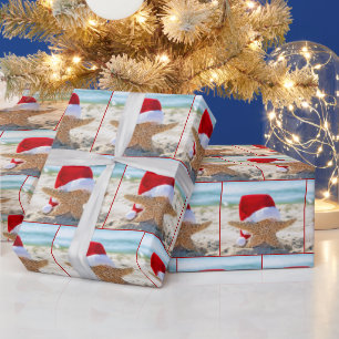 Papel De Regalo Navidades Starfish In Sand