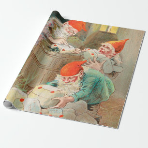 Papel De Regalo Navidades suecos Santa (por Jenny Nyström)