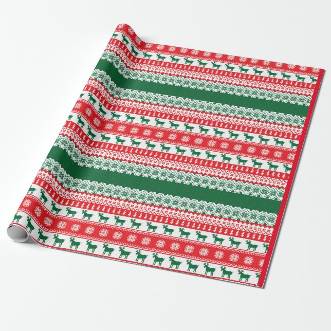 Papel De Regalo Navidades - Suéter feo - Tacky - Jumper - (Desenrollado)
