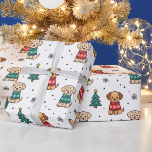 Papel De Regalo Navidades Sweater Puppies