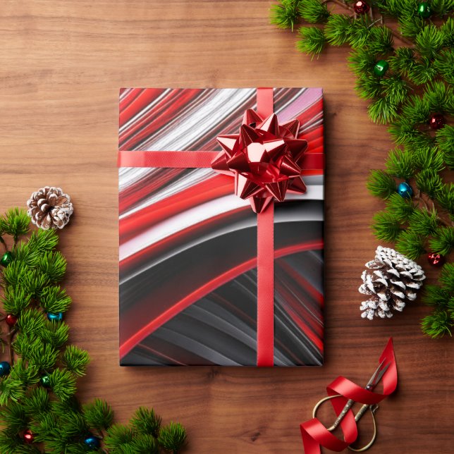 Papel De Regalo Navidades Swirl (Regalo de vacaciones)