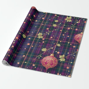 Papel De Regalo Navidades Tartán