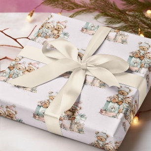 Papel De Regalo Navidades Teddy Bears Wraping Paper
