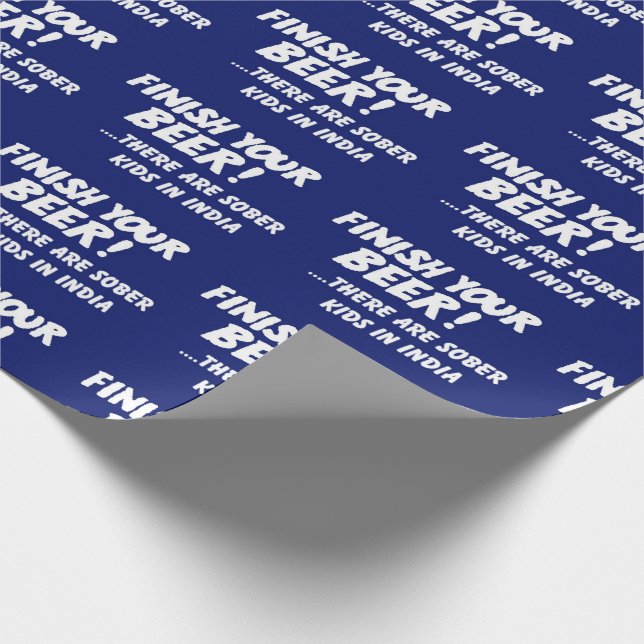 Papel De Regalo Navidades TERMINAN TU CERVEZA Navidad (Esquina)