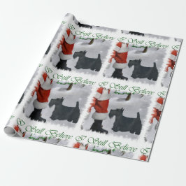 Papel De Regalo Navidades Terrier de Escocia