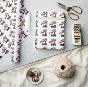 Papel De Regalo Navidades Toucan