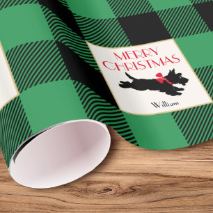 Papel De Regalo Navidades tradicionales Personalizado de perro esc