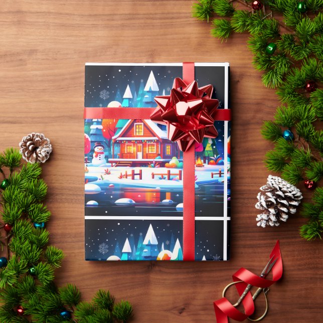 Papel De Regalo Navidades tranquilos (Regalo de vacaciones)