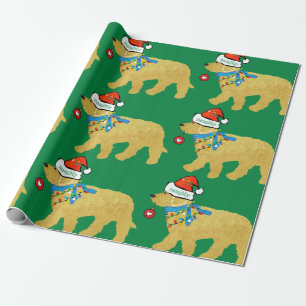 Papel De Regalo Navidades traviesos pero amables Goldendoodle Gree