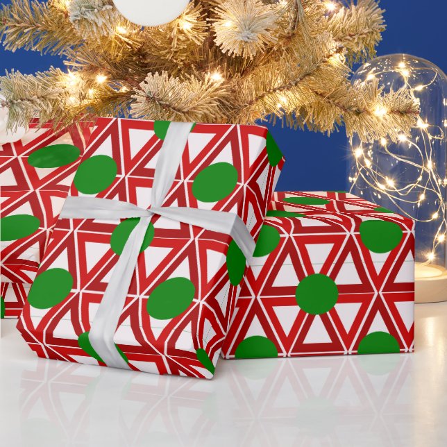 Papel De Regalo Navidades Triangle Quilt (Vacaciones)