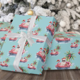 Papel De Regalo Navidades tropicales