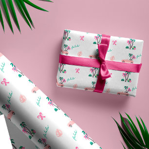 Papel De Regalo Navidades tropicales Fala deja correr el convertib