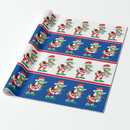 Papel De Regalo Navidades TySantaSaurus Rex