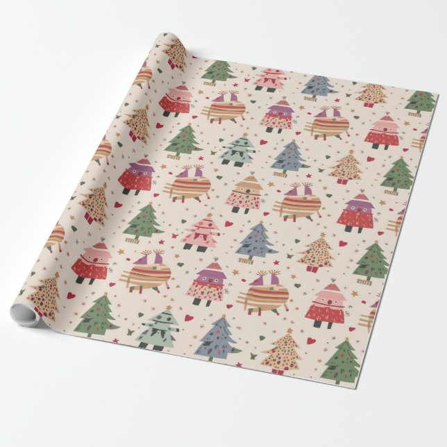 Papel De Regalo Navidades únicos y caprichosos (Desenrollado)
