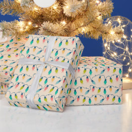 Papel De Regalo Navidades Vacaciones en Twinkle Luces